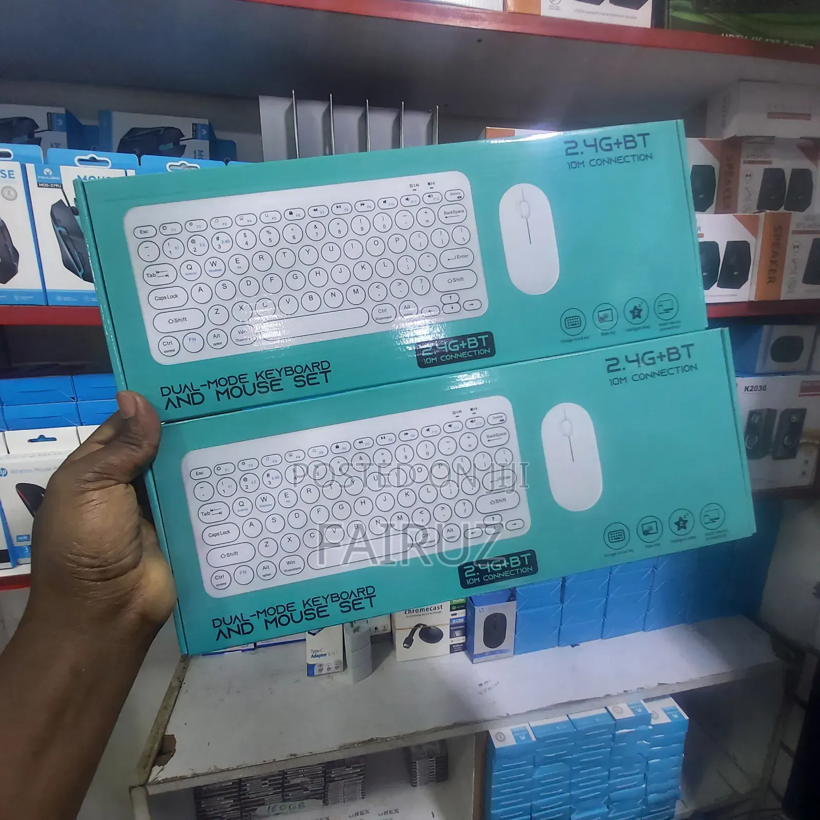 Mini Wireless Keyboard and Mouse Comb