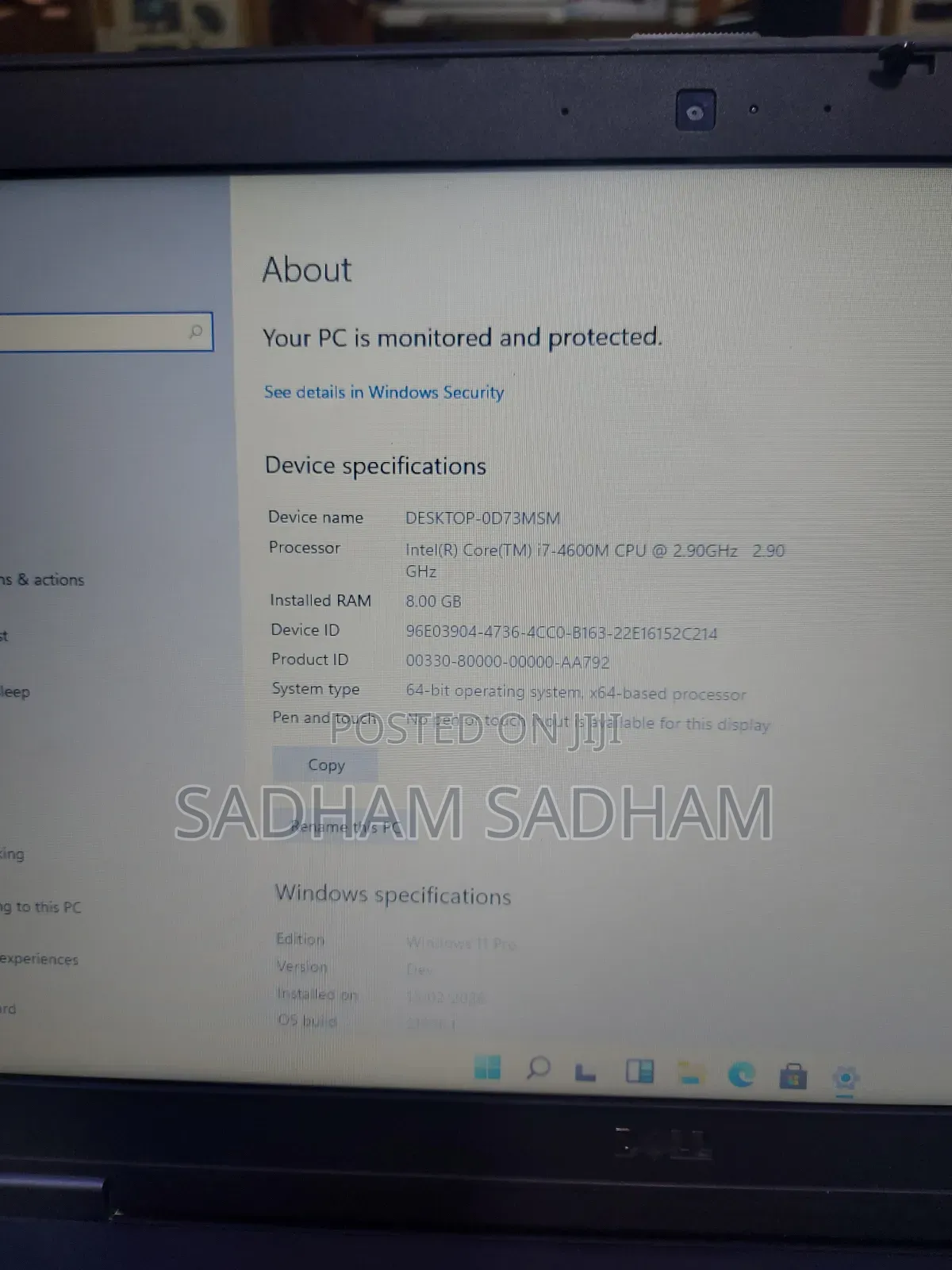Laptop Dell Latitude E6540 8GB Intel Core I7 HDD 500GB