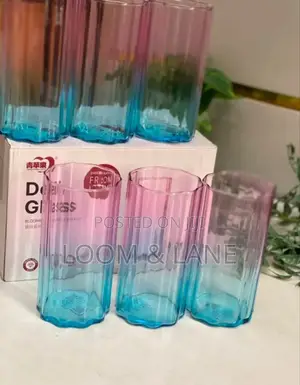 6pcs Deli Glass Blooming Series Water Glasses