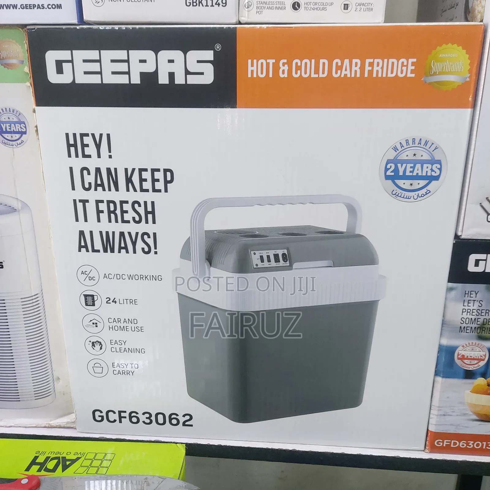 Hot and Cold Car Fridge Geepas