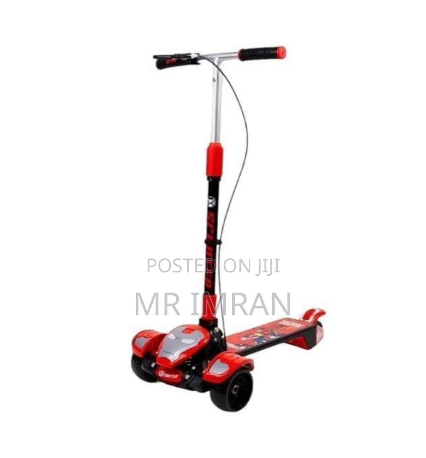 Iron Man Themed 3-Wheel Kick Scooter for Children