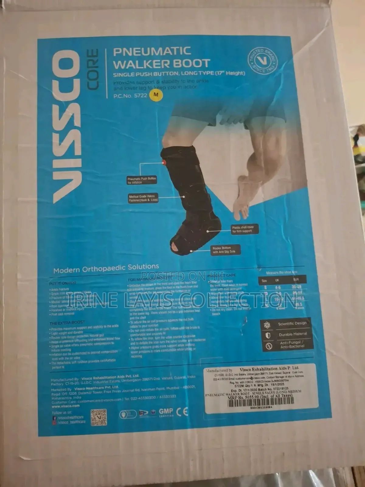 Vissco Core Pneumatic Walker Boot.