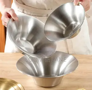 3pcs Conical Stainless Steel Bowls
