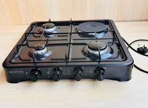 Blueflame 3-Gas + 1-Electric Hot Plate Table Top Cooker