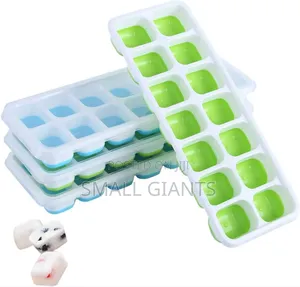 Bpa-Free Silicone Ice Cube Trays Featuring Flexible Bottoms