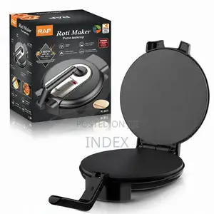 Raf Pizza Chapati Maker Roller Non-Stick - Silver/Black