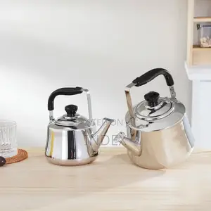 6 Litres Stainless Whistling Tea Boiling Kettle - Silver