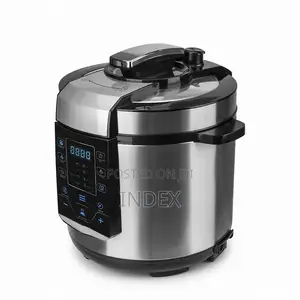 Hoffmans 4 In1 Electric Pressure Cooker 6l, Hm 718 - Silver