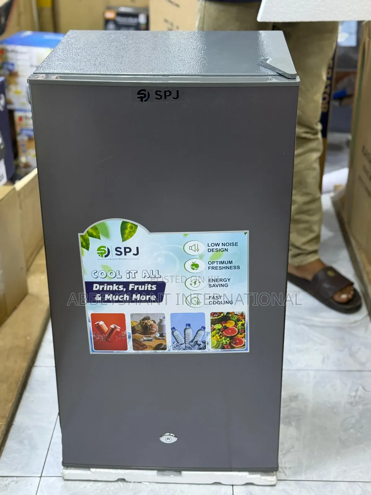 SPJ Single-Door Refrigerator/Top Freezer Compartment Fridge