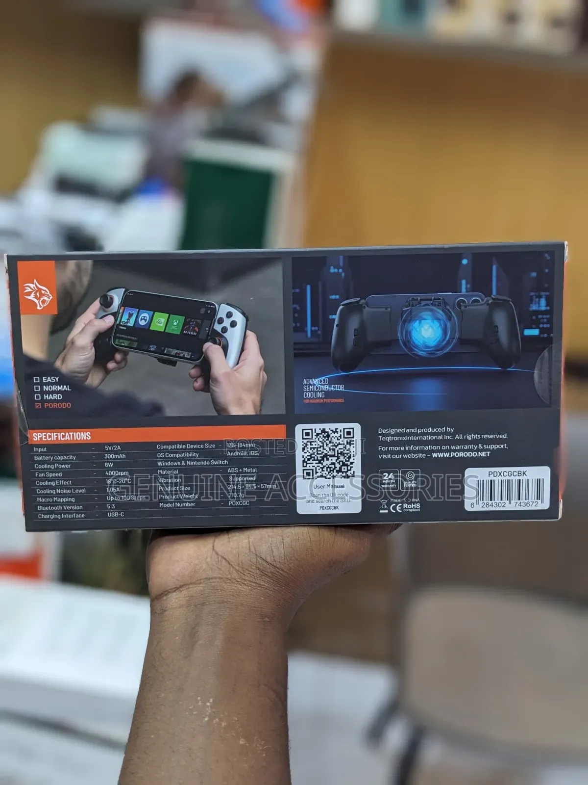 Porodo Gaming Chillcore Cooling Game Controller