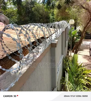 Razorwire Fence, Galvanised 7m