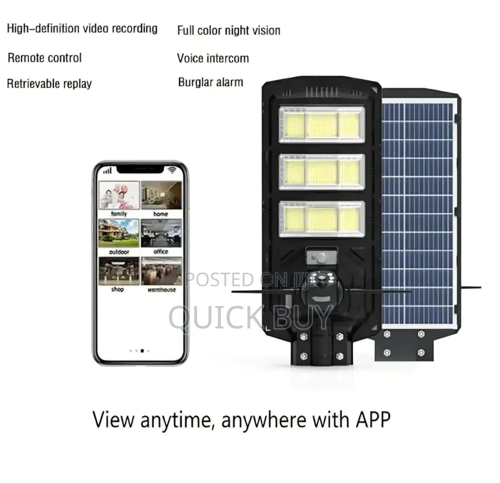 Ai Solar Camera With Street Light All In One Water-proof
