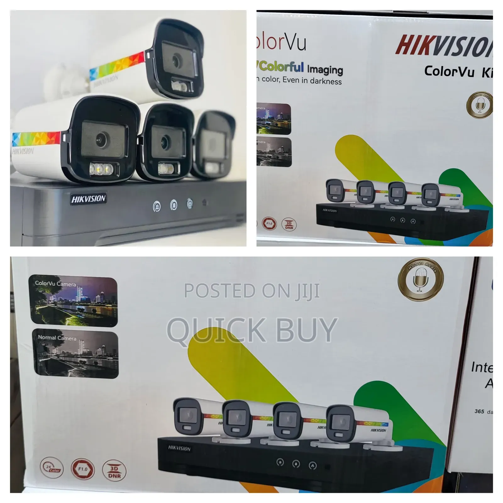 4-channel Hikvision Colorvu Kit
