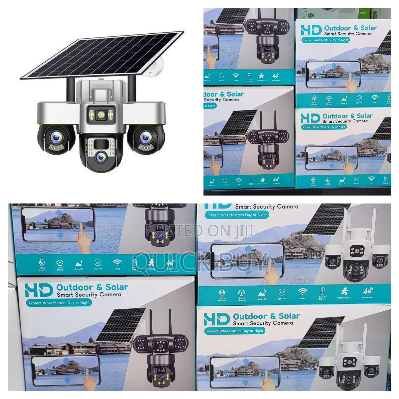 V380 Pro 4g Solar Outdoor Security Camera