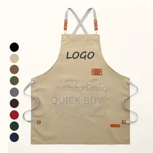 Customizable Canvas Apron With Pockets