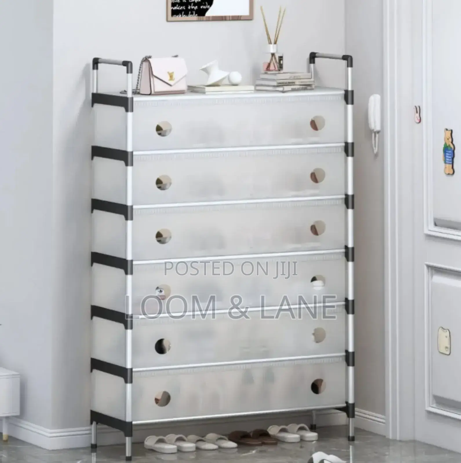 Stackable, Multi-Layer Shoe Storage Cabinet