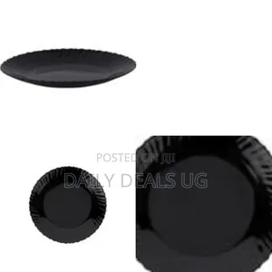 Royalford Black Wave Series Opalware Dinner Plate