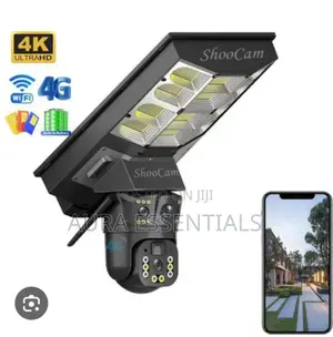 2-in-1 Solar-Powered Street Light and Ai Security Camera System