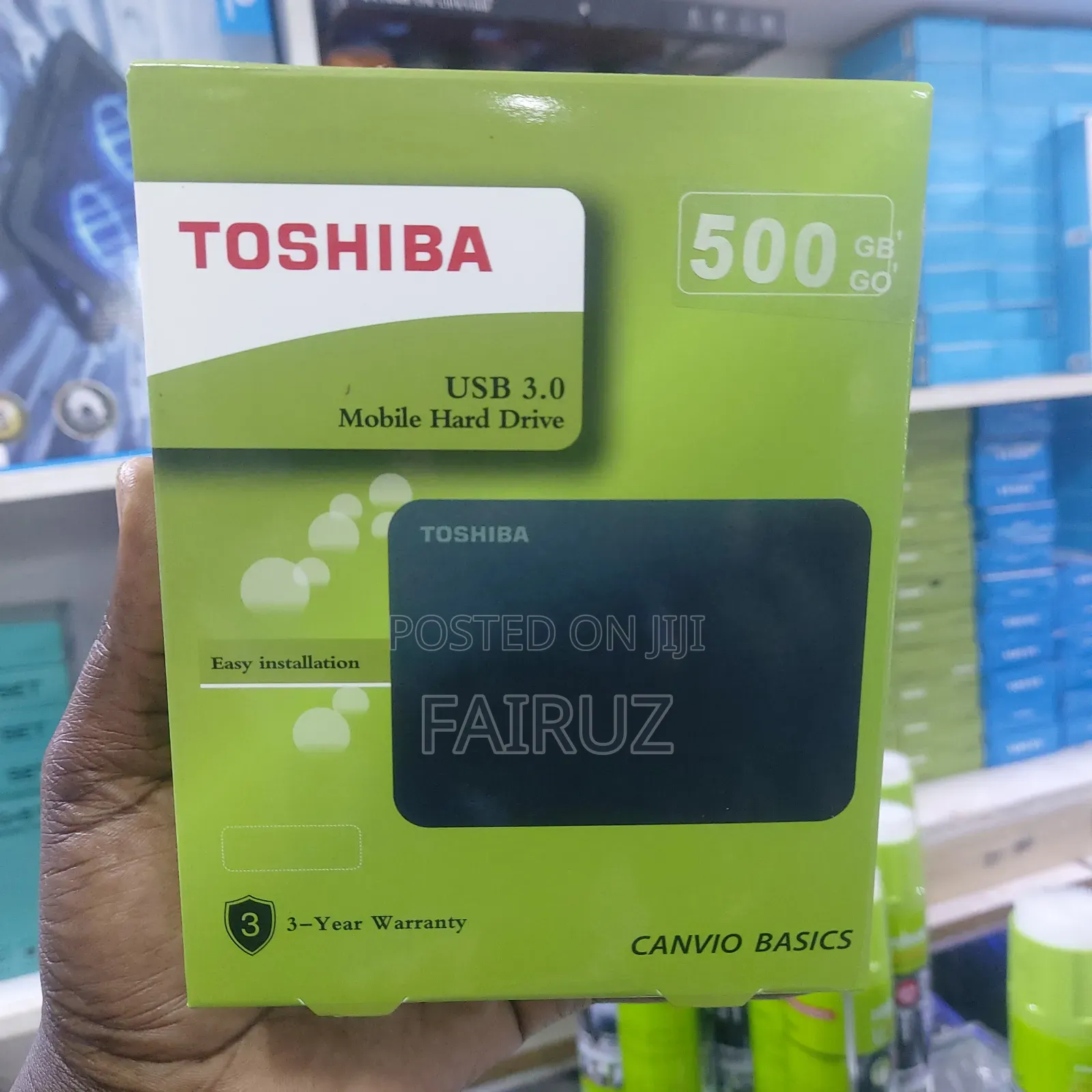 500gb Toshiba External Hard Disk Drive