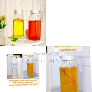 Elegant Glass Teapot / Serving Pitcher With Wooden Lid (2 Pack)
