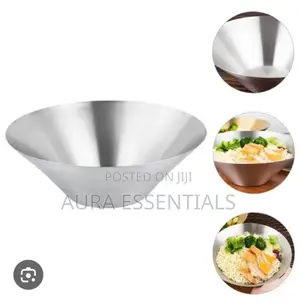 3pcs Conical Stainless Steel Bowls