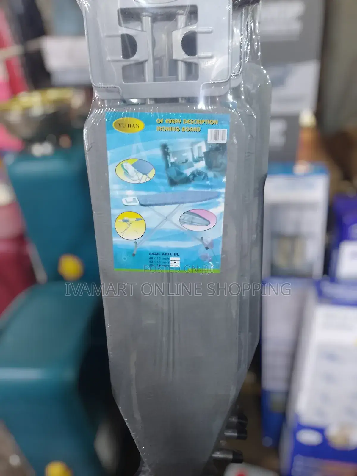 Foldable Ironing Board With Iron Rest - Medium Size ( 43 × 13 Inches)