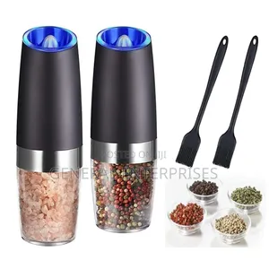 Automatic Electric Gravity Induction Salt and Pepper Grinder.