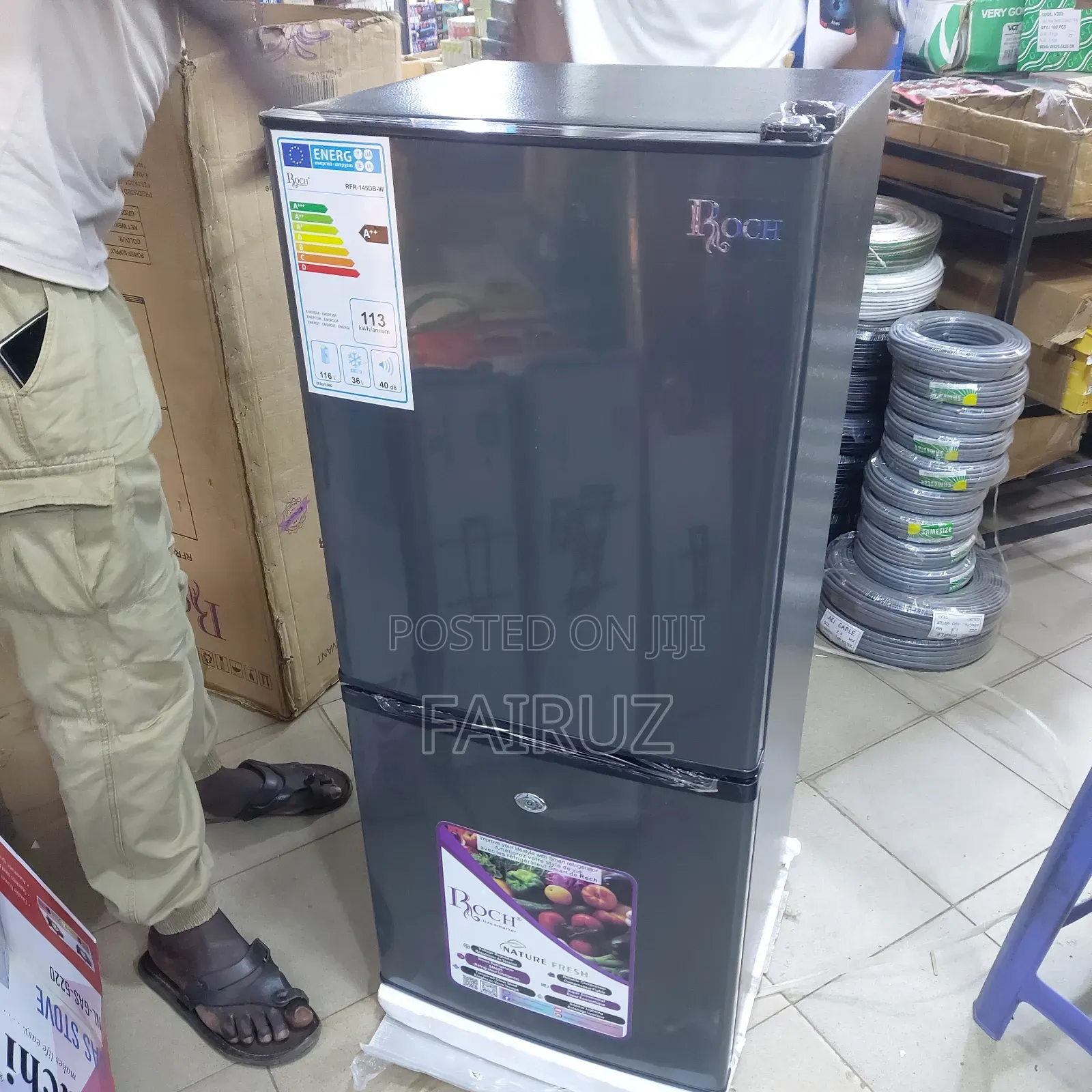 Roch 145l Refrigerator Double Door