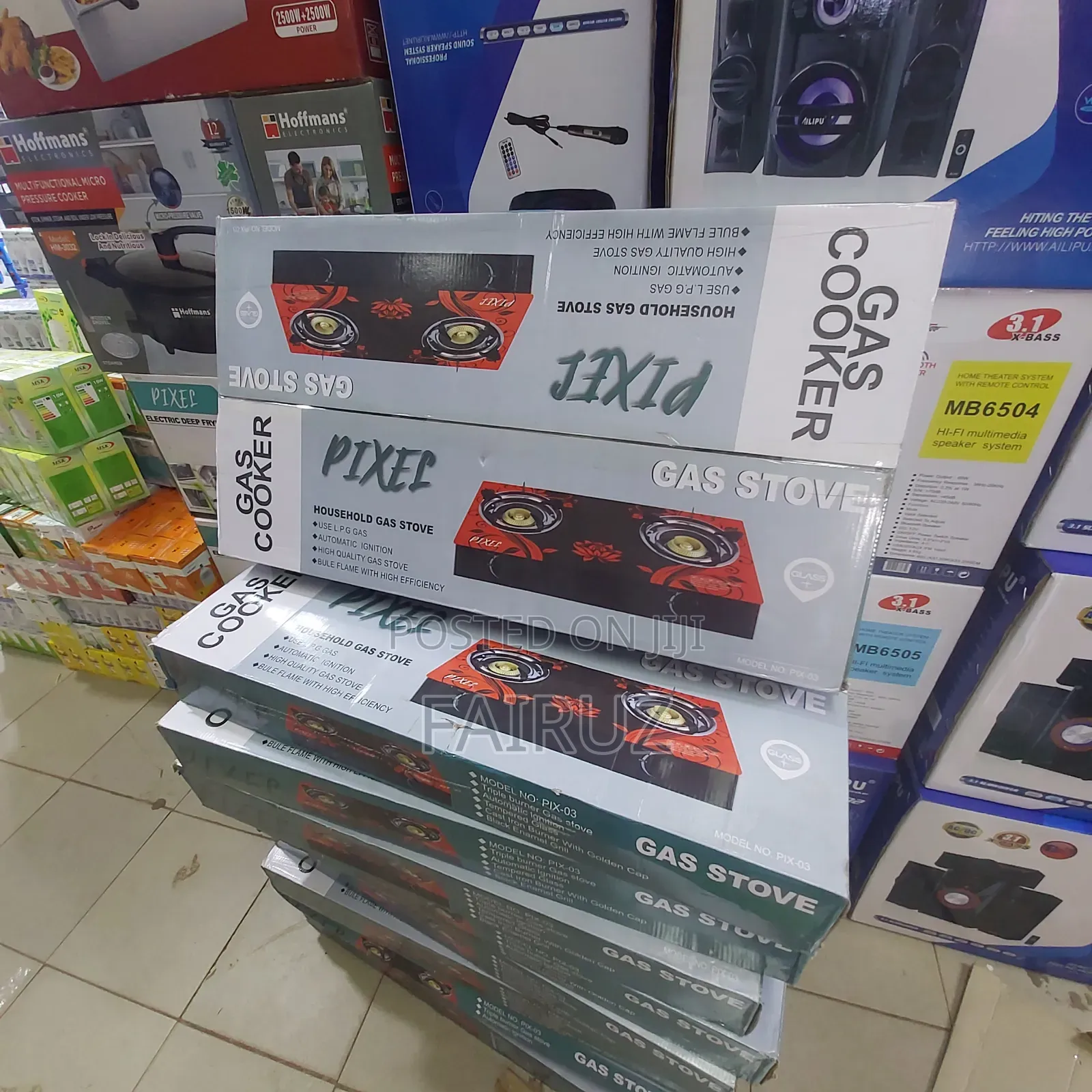 Double Gas Cooker Burner Pixel