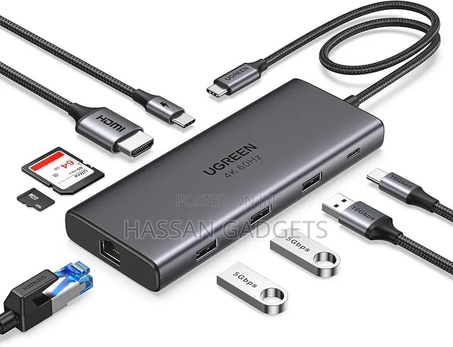 Usb C Hub 9 in 1 10gbps Usb Masive Expension