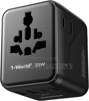 7-in-1 Universal Travel Adapter, 3 Usb-C Pd 2 Travel Plug Adapter,