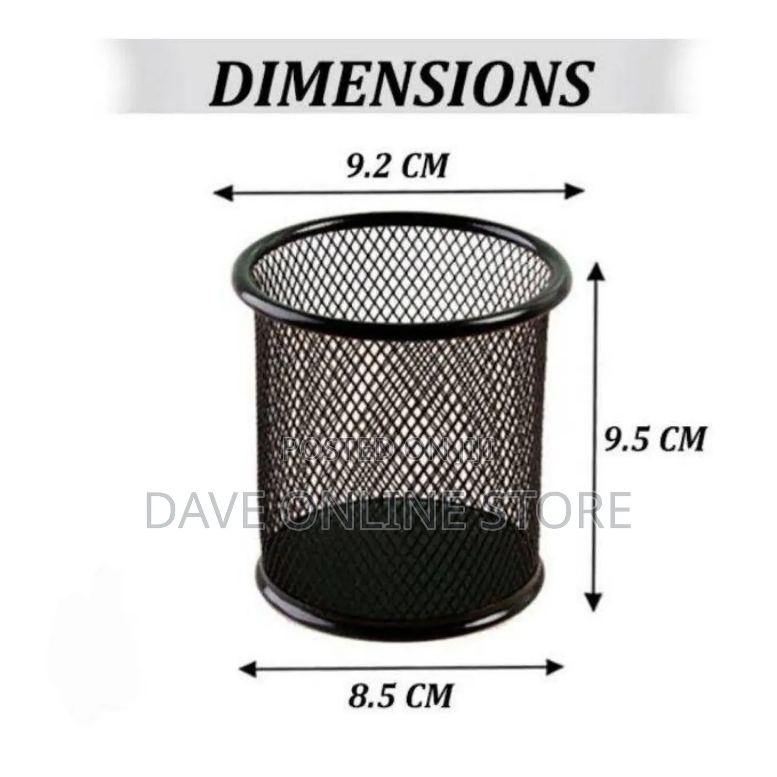 Genuine Pen and Pencil Holder Mesh-Black