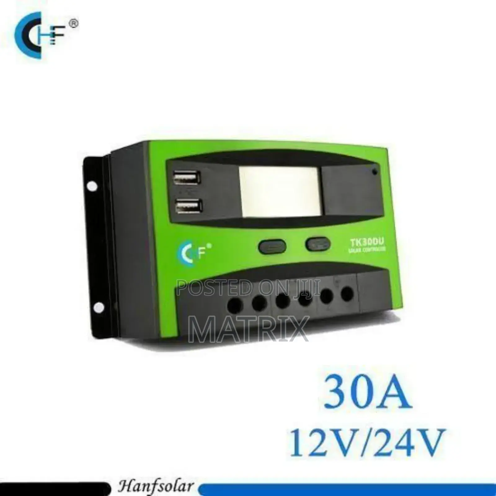 Solar Charge Controller 30a 12v 24v Auto PWM With 5v Dual Usb Port