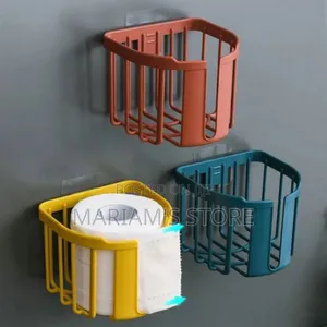 Plastic Wall Mounted Toilet Paper Holder - Multicolor