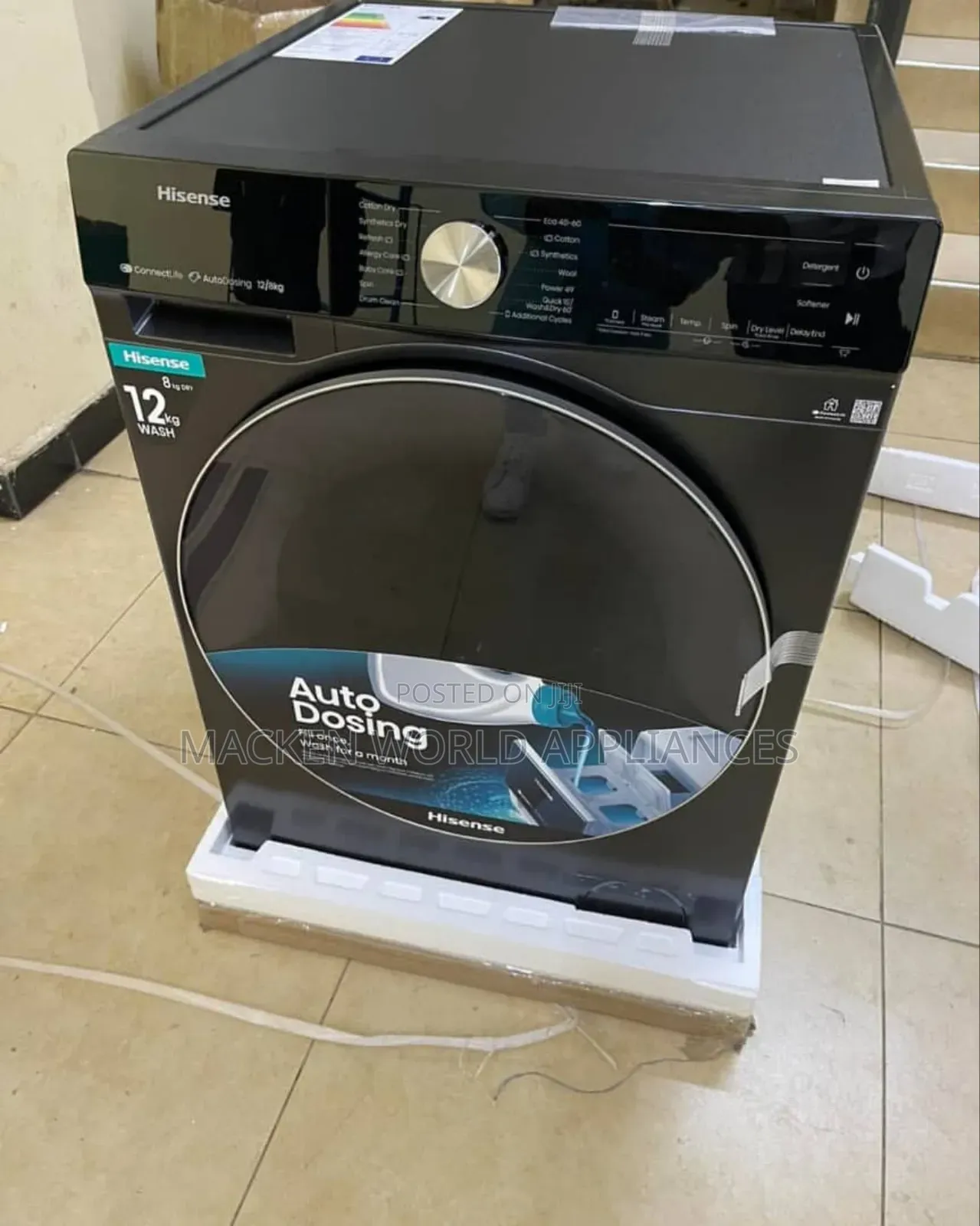 Hisense 12kg Washer and Dryer Front Loader Smart With Wifi