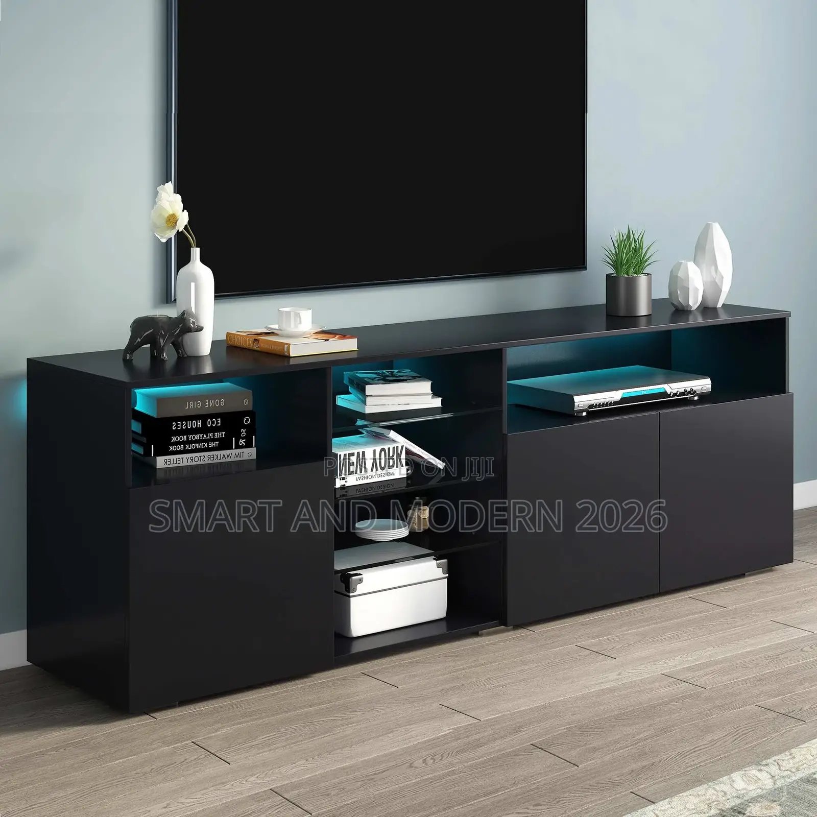 Stylish Functional Tv Stand With Color Changing /Led Lights Tv Stand /