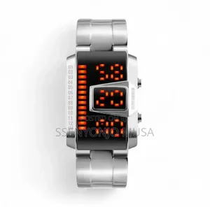 Skmei 1179 Digital Led Men’S Watch – 5atm Waterproof Stainless Steel