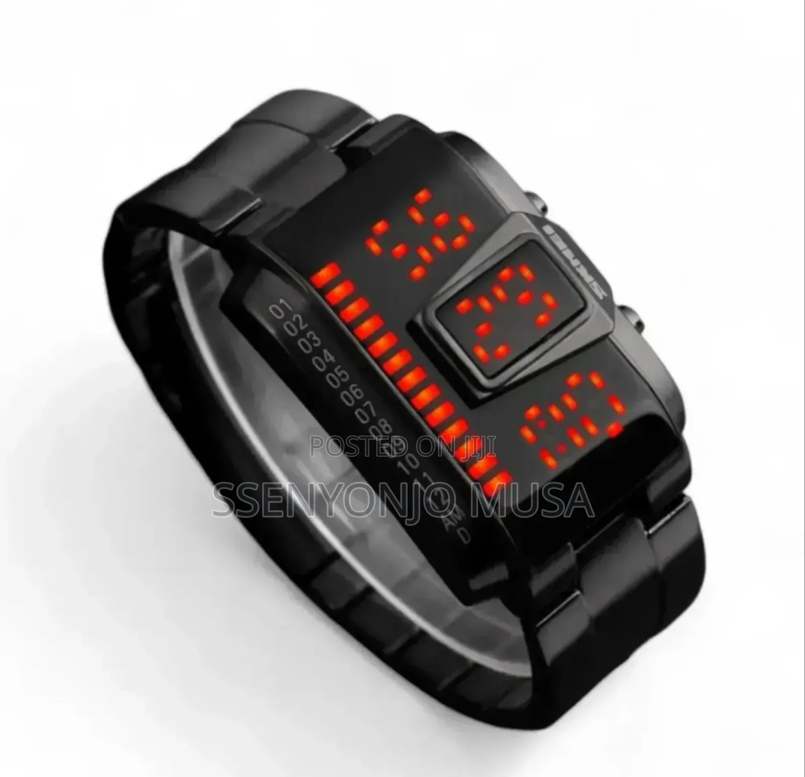 Skmei 1179 Digital Led Men’S Watch – 5atm Waterproof Stainless Steel