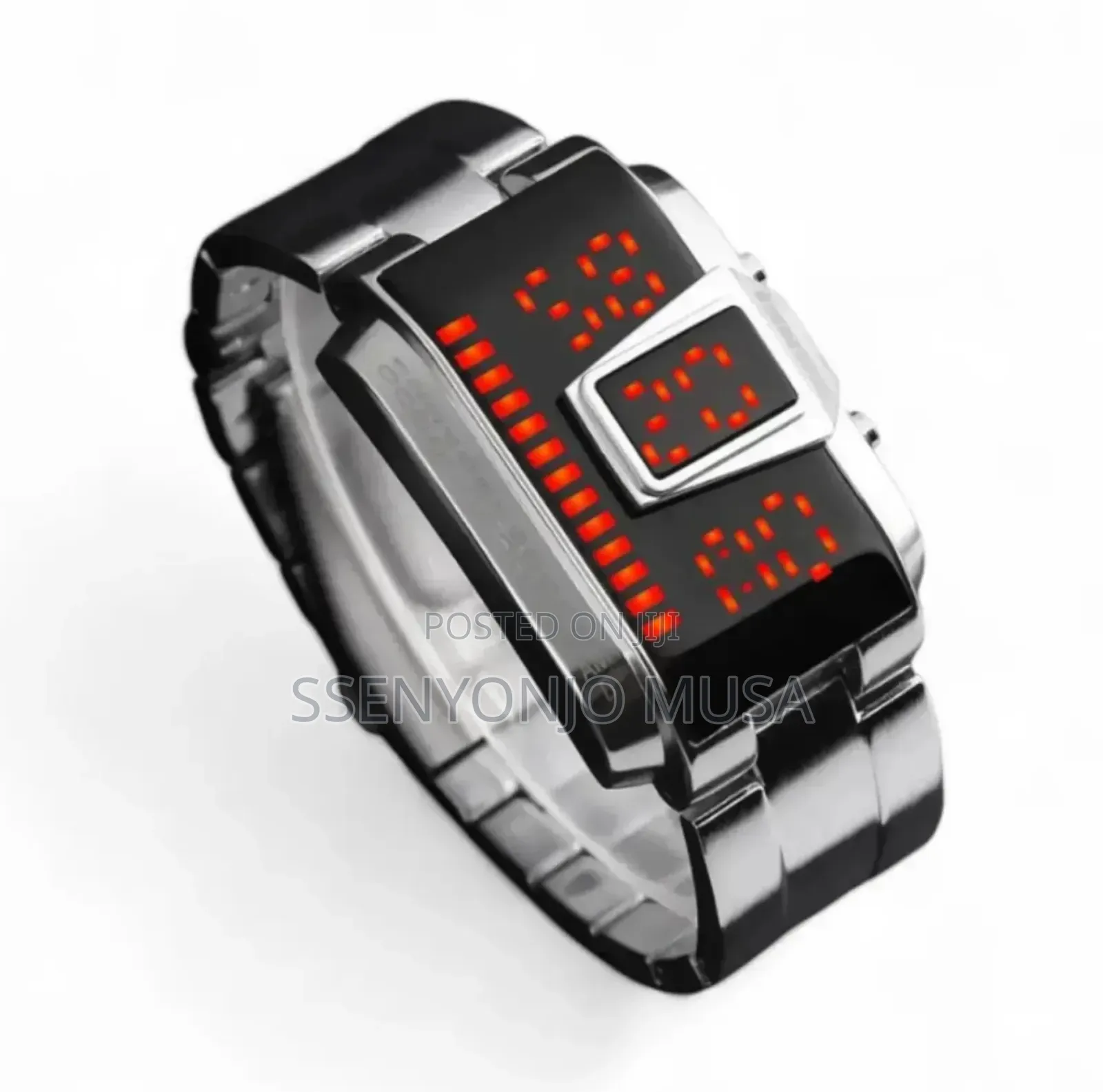 Skmei 1179 Digital Led Men’S Watch – 5atm Waterproof Stainless Steel