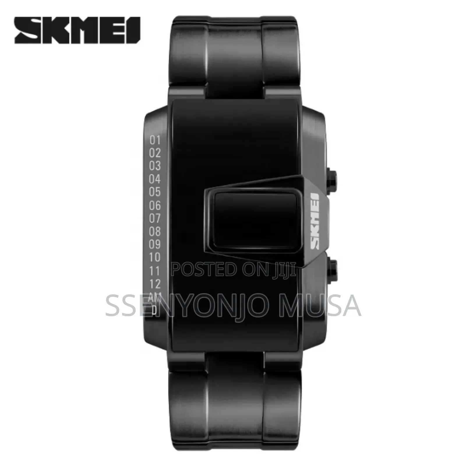 Skmei 1179 Digital Led Men’S Watch – 5atm Waterproof Stainless Steel