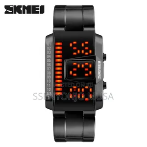 Skmei 1179 Digital Led Men’S Watch – 5atm Waterproof Stainless Steel