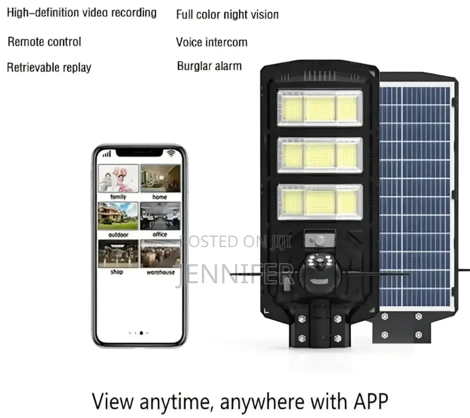 Ai Solar Camera With Street Light All in One Water-Proof With Remote