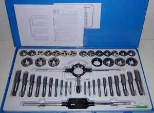 45-Piece Alloy Steel Tap and Die Threading Tool Set.
