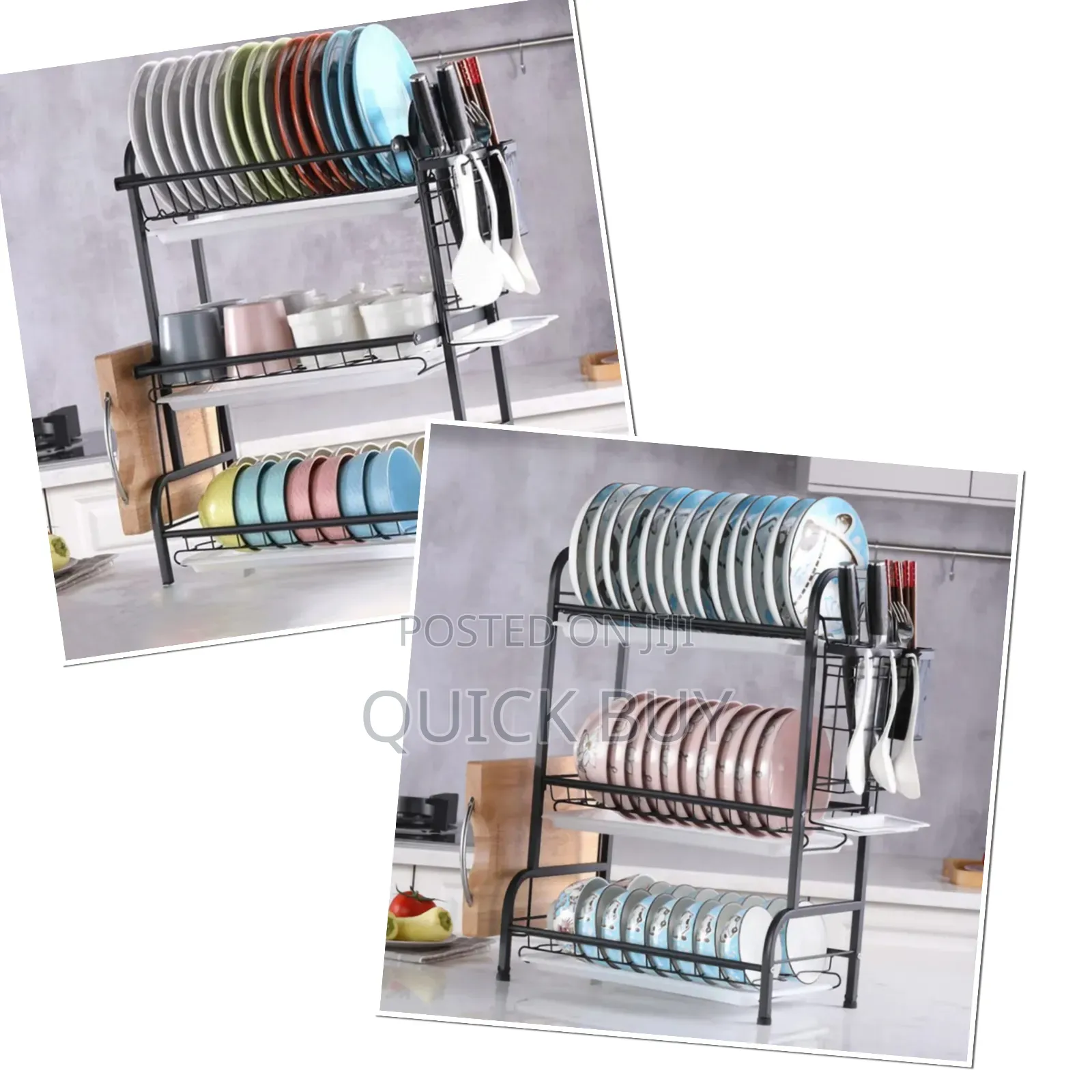 Brand New Three-tier Metal Dish Drying Rack.