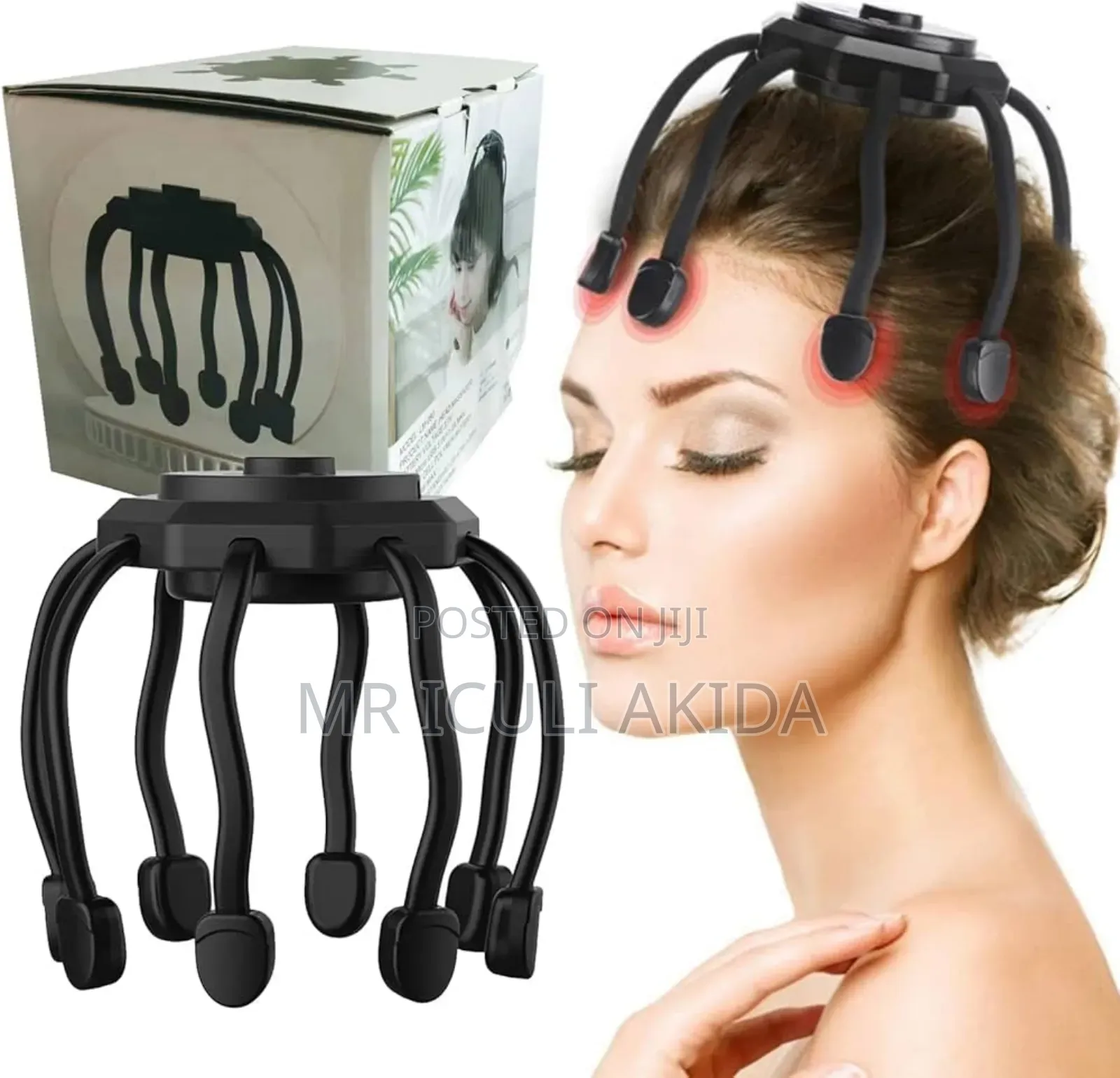 Electric Octopus Design Fatigue Stress Reliever Sculp Head Massager