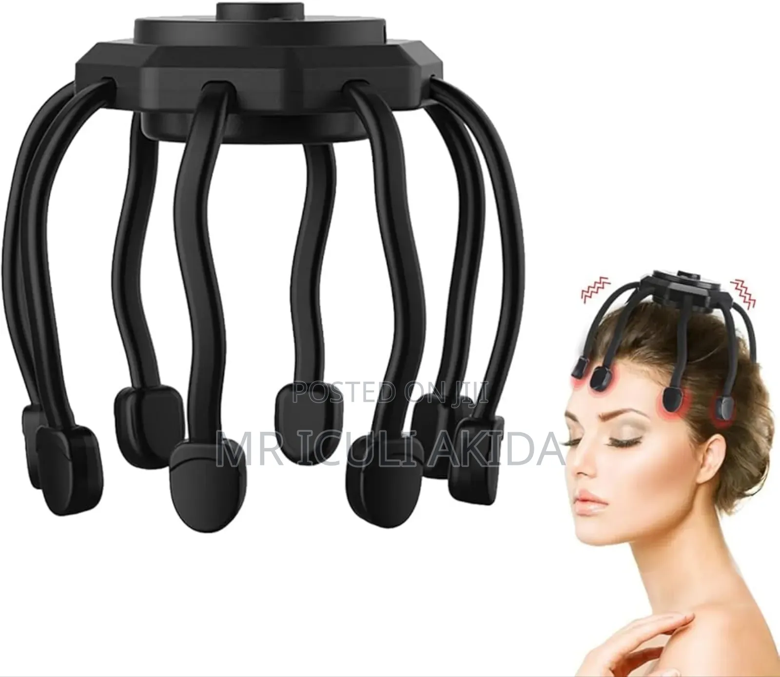 Electric Octopus Design Fatigue Stress Reliever Sculp Head Massager