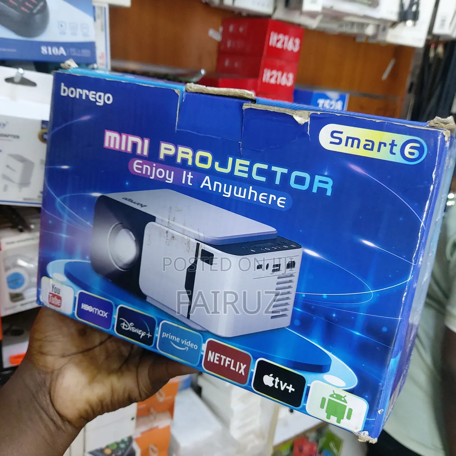 Borrrego Mini Projector Smart 6