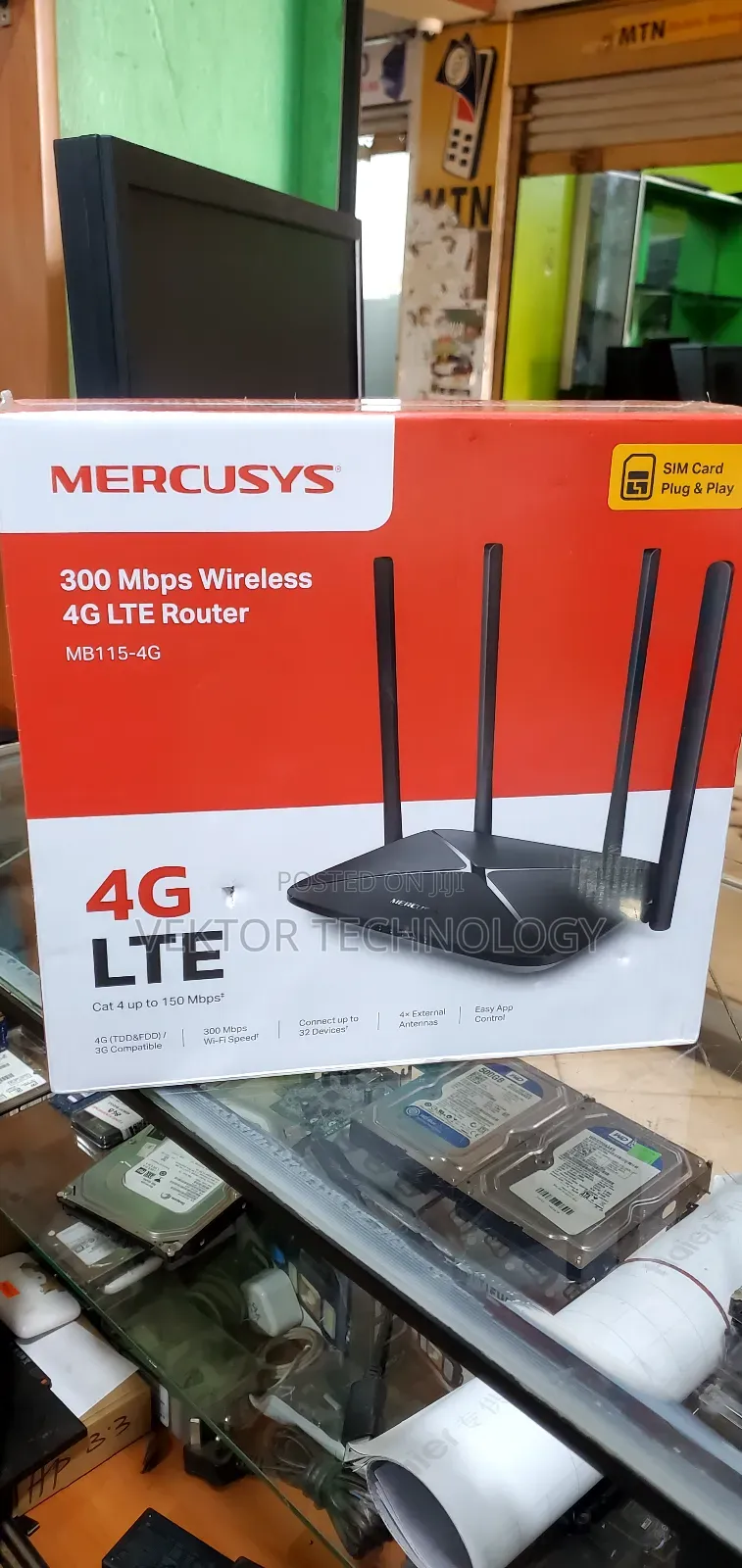 Superfast 4g Lite Wi-Fi Router With Simcard Plug Play