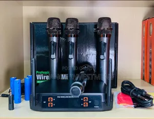 Professional Wireless Microphone With 4 Pieces