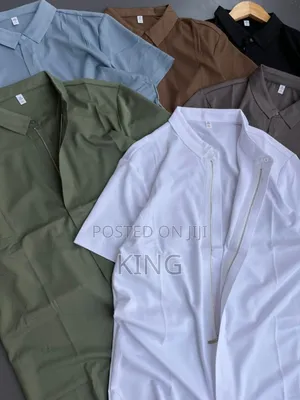 Short-Sleeved Full Zipper Shirt